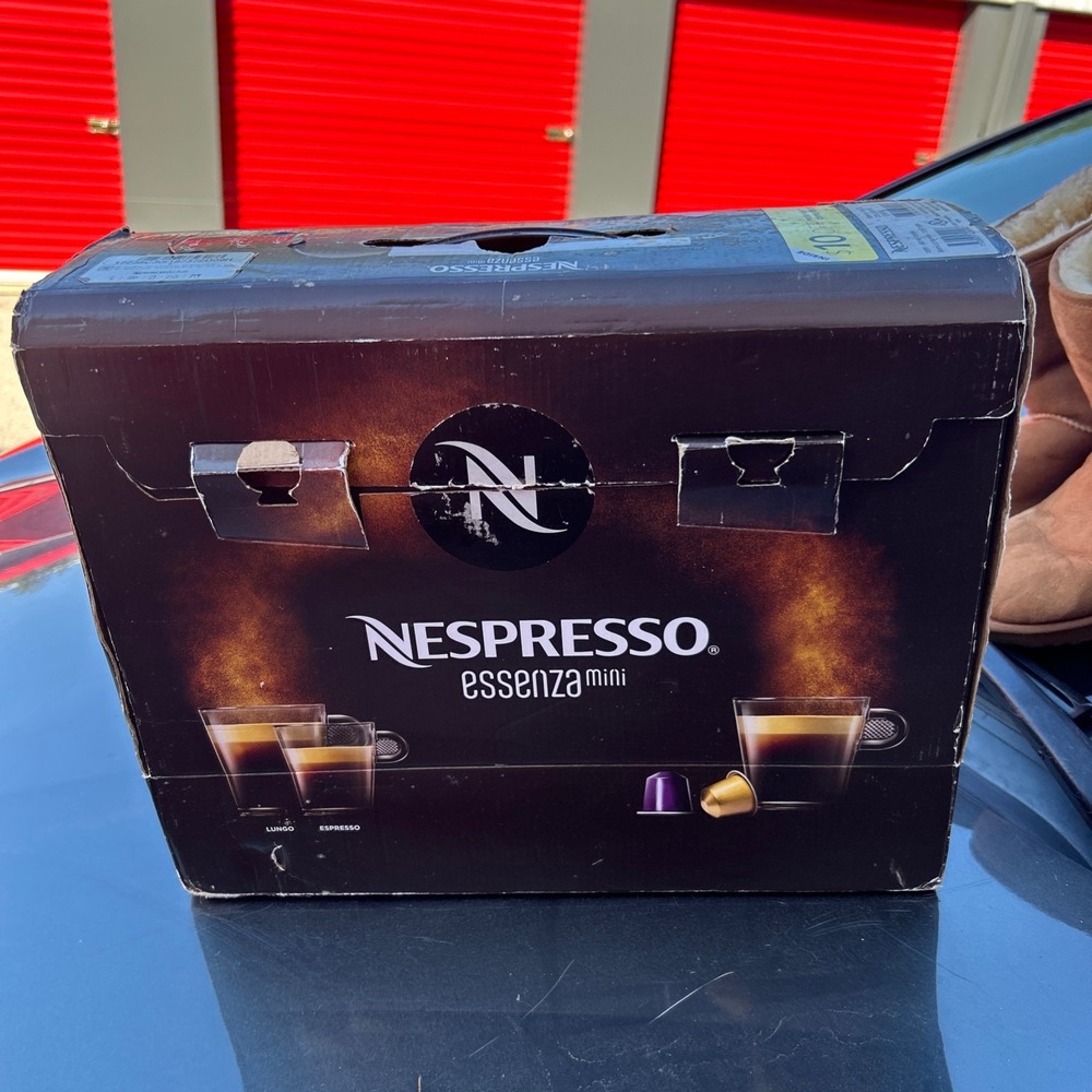 Nespresso Essenza Mini C30 Espresso Machine Piano Black Compact Coffee Maker